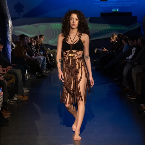 Handmade Macramé Rope Dress GoodVibeGoda Original Design - Picture 15 of 16